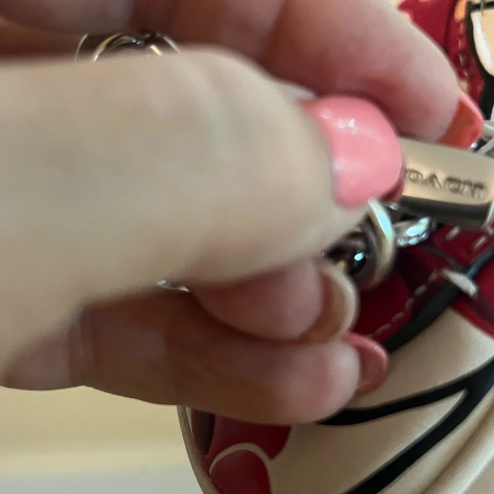 Coach Cream and Red Satchel Set with Cherry Print - Picture 10 of 11